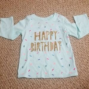 Happy Birthday long sleeve shirt size 3t